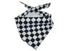 Chefs Catering Neckerchief Black & White Check (One Size)